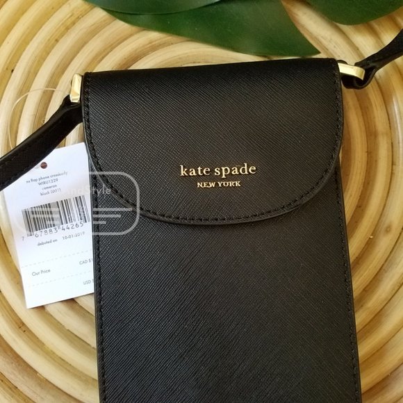 NS FLAP PHONE CROSSBODY CAMERON BLACK NORTH SOUTH BRAND NEW WITH TAG - Picture 3 of 6